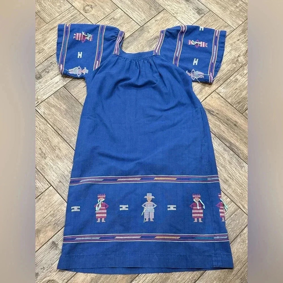 Vintage Dresses & Skirts - Vintage Latin’s Lady collection Guatemala Dress Cotton Embroidered small